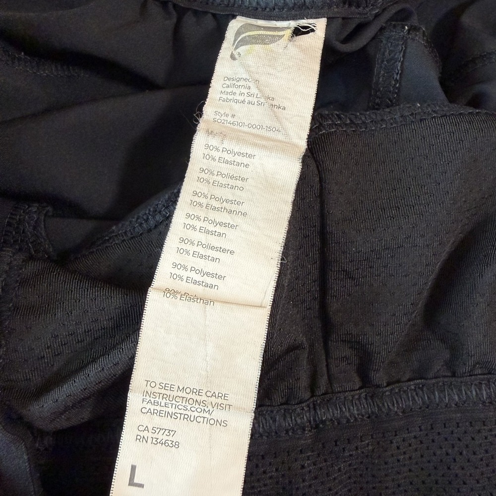 Fabletics The Fundamental Shorts Mens L Black 7" Unlined Performance Athletic - Picture 5 of 10